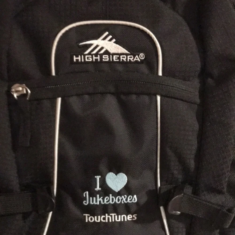 NWT‎ High Sierra backpack “I heart jukeboxes” logo